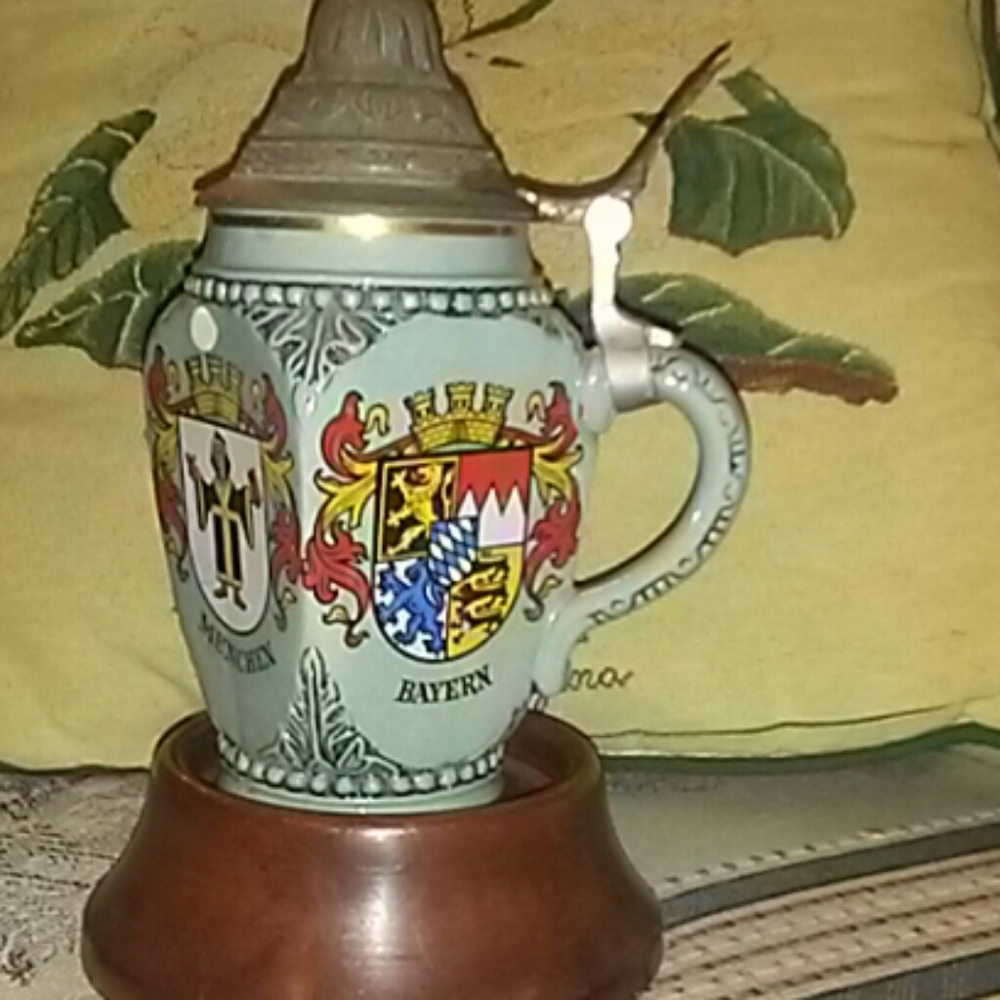 West Germany original Blue Beer Stein